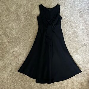 Banana Republic Formal Black Fit and Flare Thigh Length Dress, Size 0